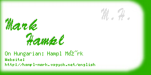 mark hampl business card